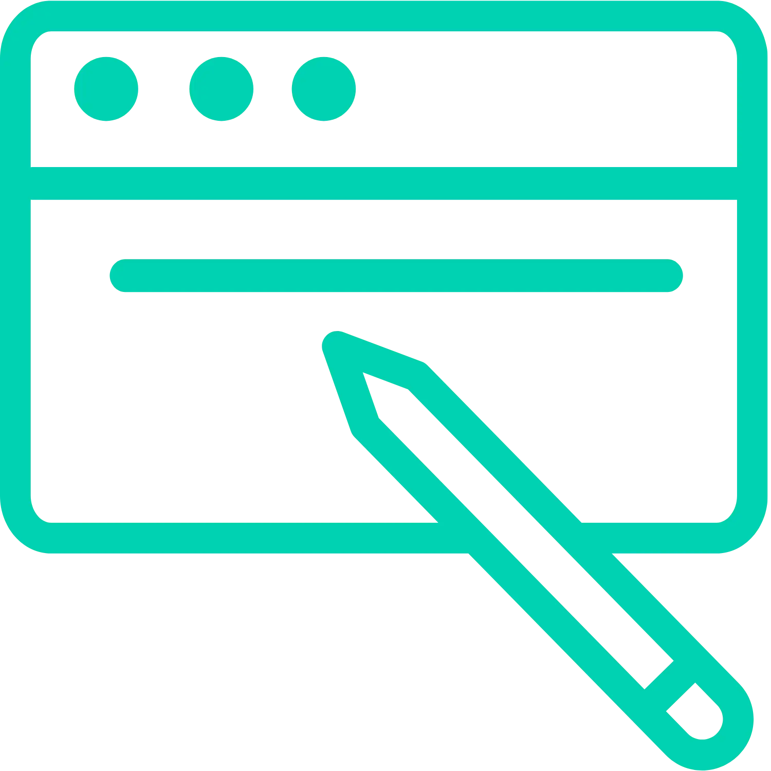 Icone de modification d'une page d'un site internet